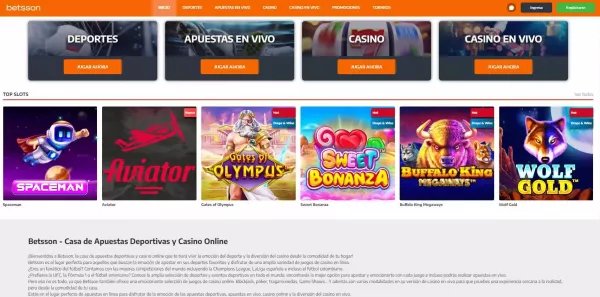 betsson colombia pagina inicio