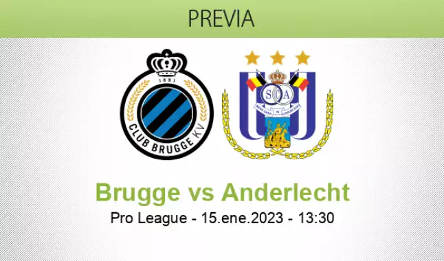 Pronóstico Brujas Anderlecht