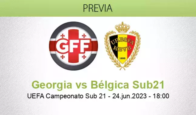 Georgia sub-21 contra bélgica sub-21